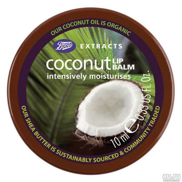 Увлажняющий бальзам для губ Кокос 10 мл