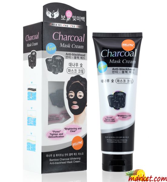 Очищающая крем-маска для лица с бамбуковым углем 130 гр