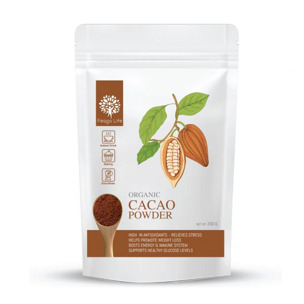 Органический какао-порошок для здоровья сосудов, 200 гр