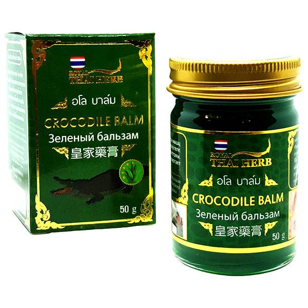 Тайский бальзам королевский зеленый крокодил (Royal Thai Herb Green Crocodile Balm)
