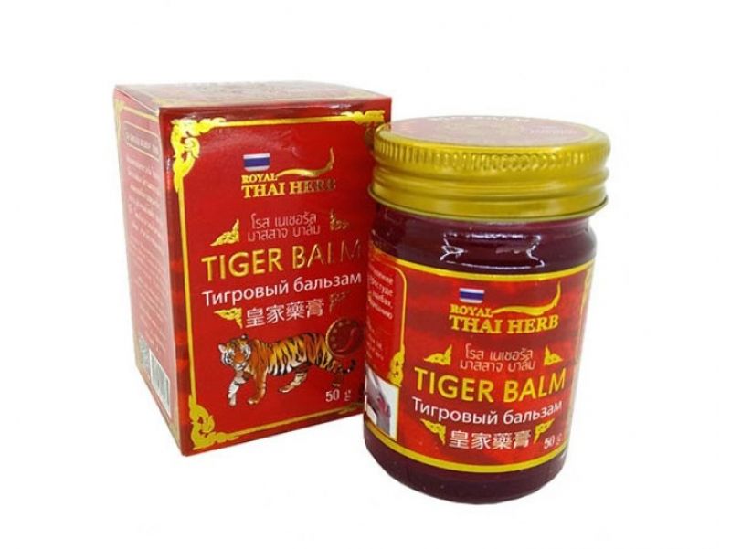 Красный тигровый бальзам Royal Thai Herb 50 гр.