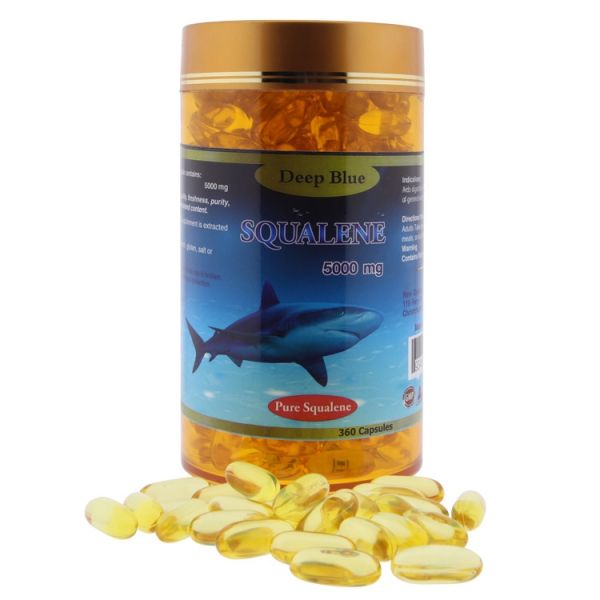 Акулий Сквален 5000 мг. Deep Blue Squalene, 360 шт