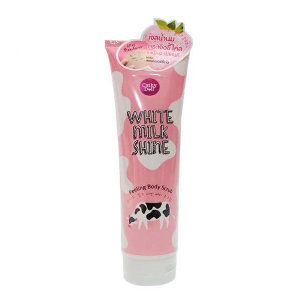 Молочный скраб для тела с клубникой и Q10, 320 гр