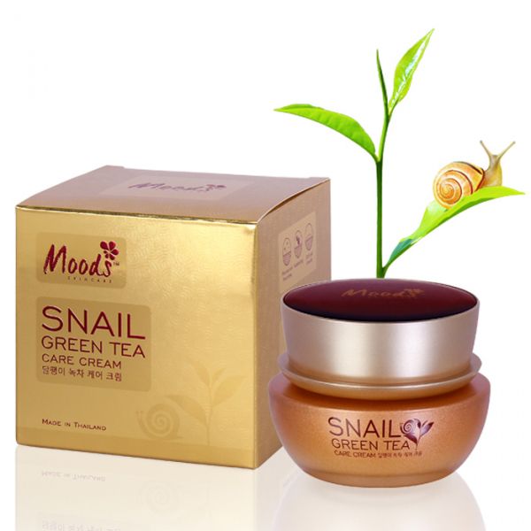 Улиточный крем для лица с зеленым чаем, 50 гр