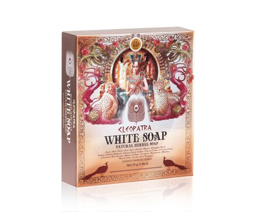 Белое травяное мыло Клеопатра от VOODOO 70 гр
