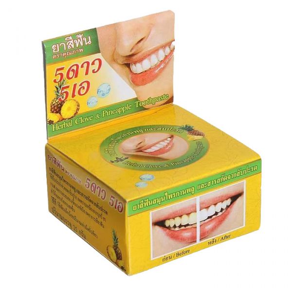 Зубная паста с экстрактом ананаса 5 STAR 5A, 25 гр