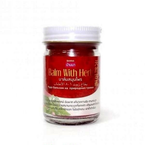 Тайский красный бальзам с травами Banna, 50 мл